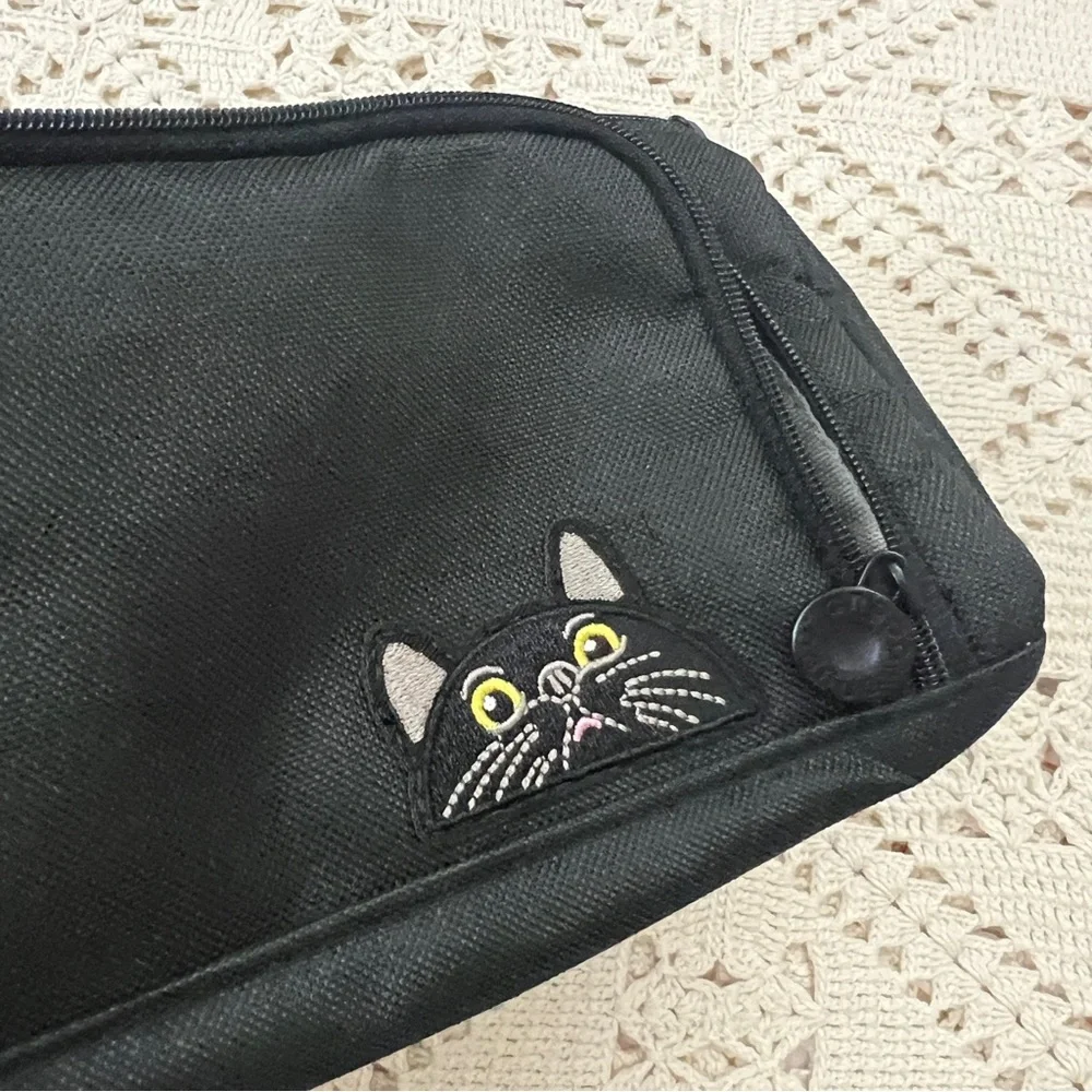 Bleep cat patch pencil case